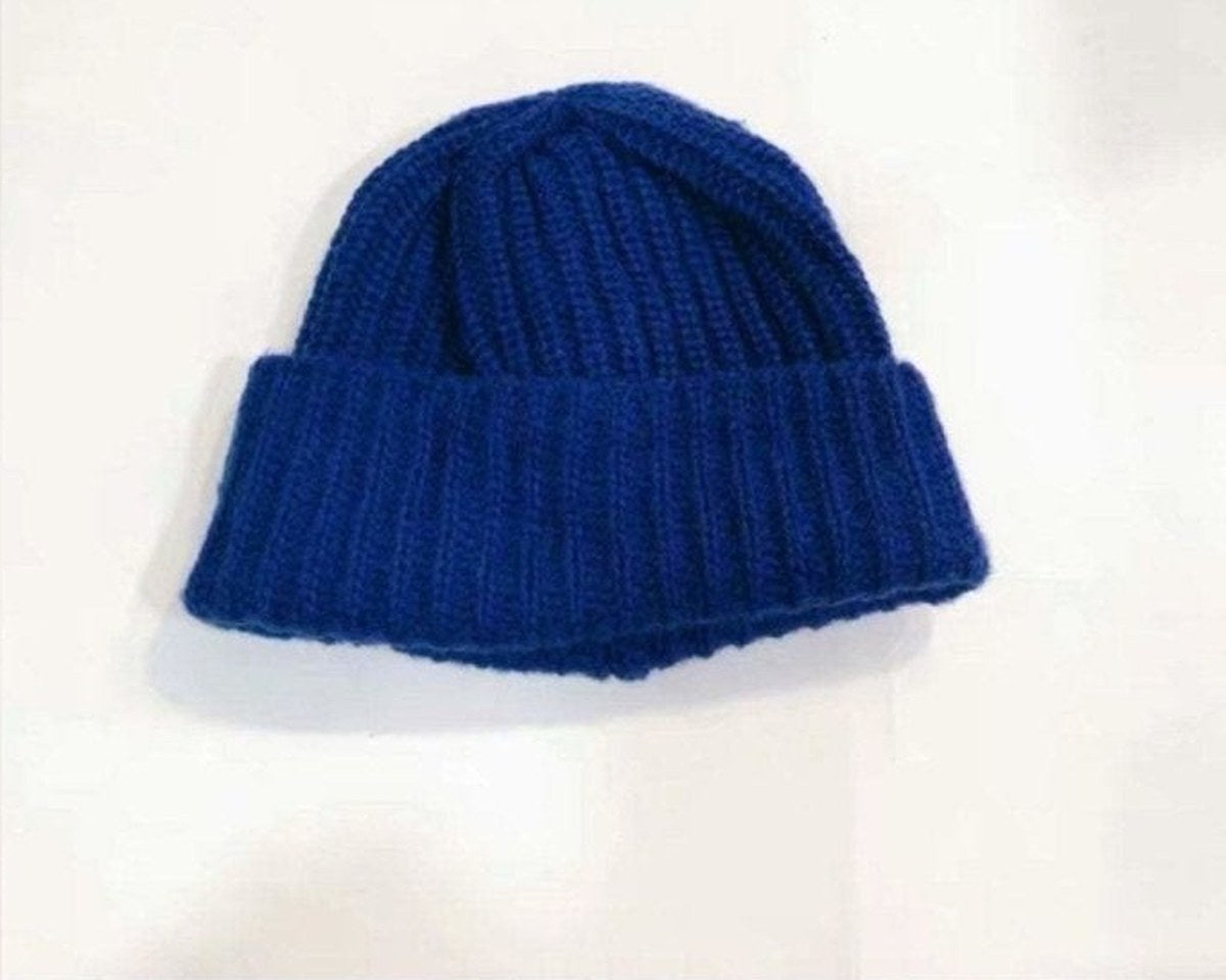 Oversized Slouchy Mohair Beanie in Royal Blue — MsPineappleCrafts