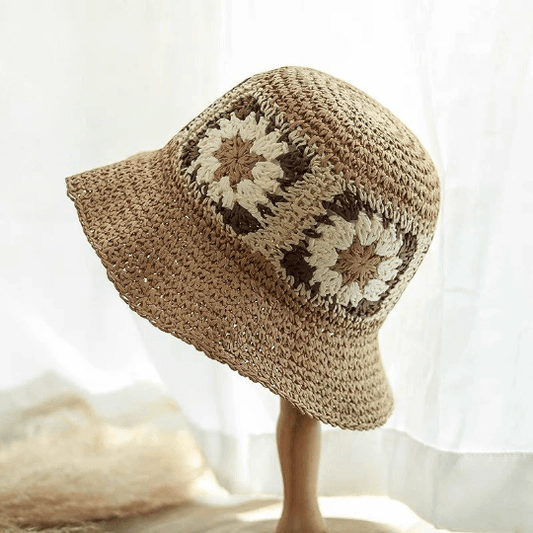 Flower Straw Hat for  Women.