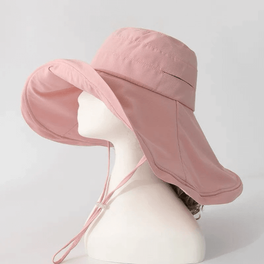 Extra Wide Brim Foldable Bucket Hat.