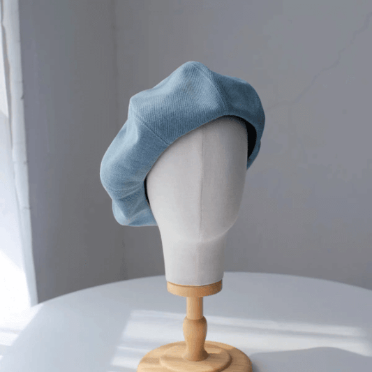 Oversize Denim Beret for Women.