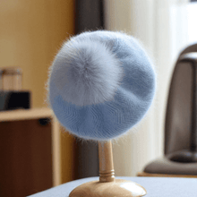 Load image into Gallery viewer, 2 Way Knitted beret hat with Removable Pom Pom