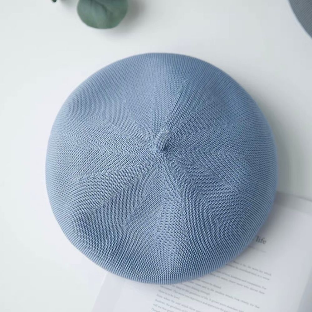 Summer Beret Hat Made with Breathable Material.