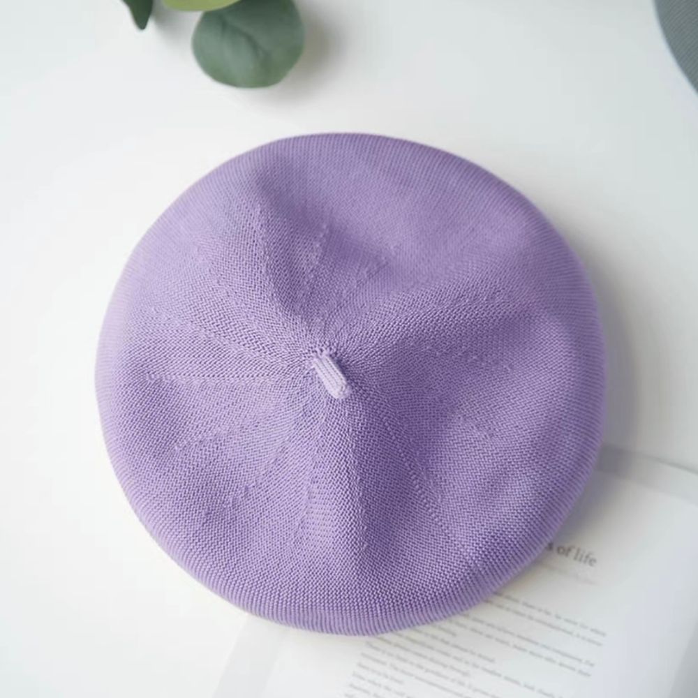 Summer Beret Hat Made with Breathable Material.