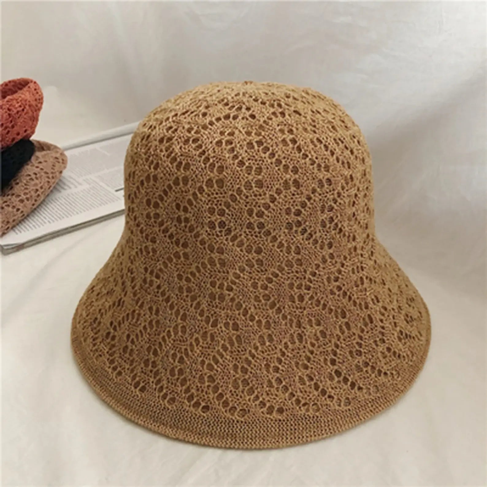 Reversible  Linen Foldable Bucket Hat.
