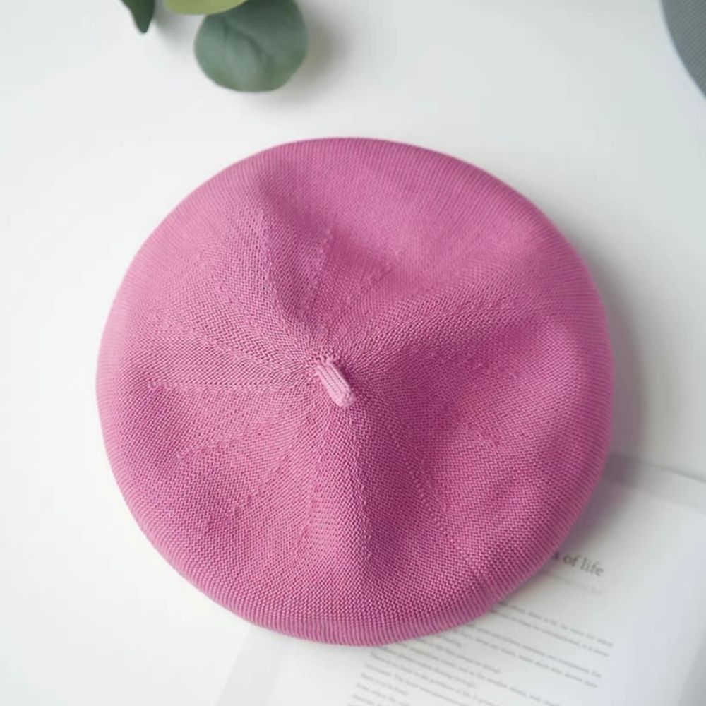 Summer Beret Hat Made with Breathable Material.