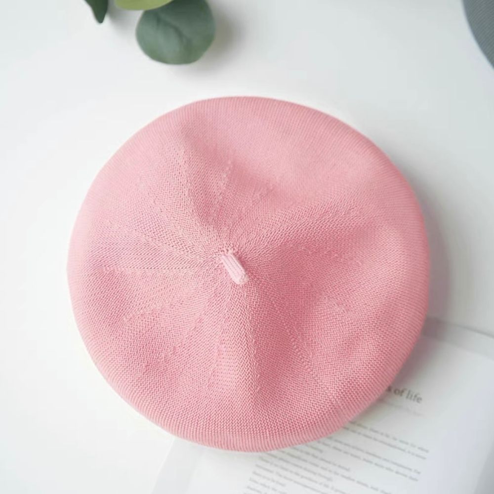 Summer Beret Hat Made with Breathable Material.