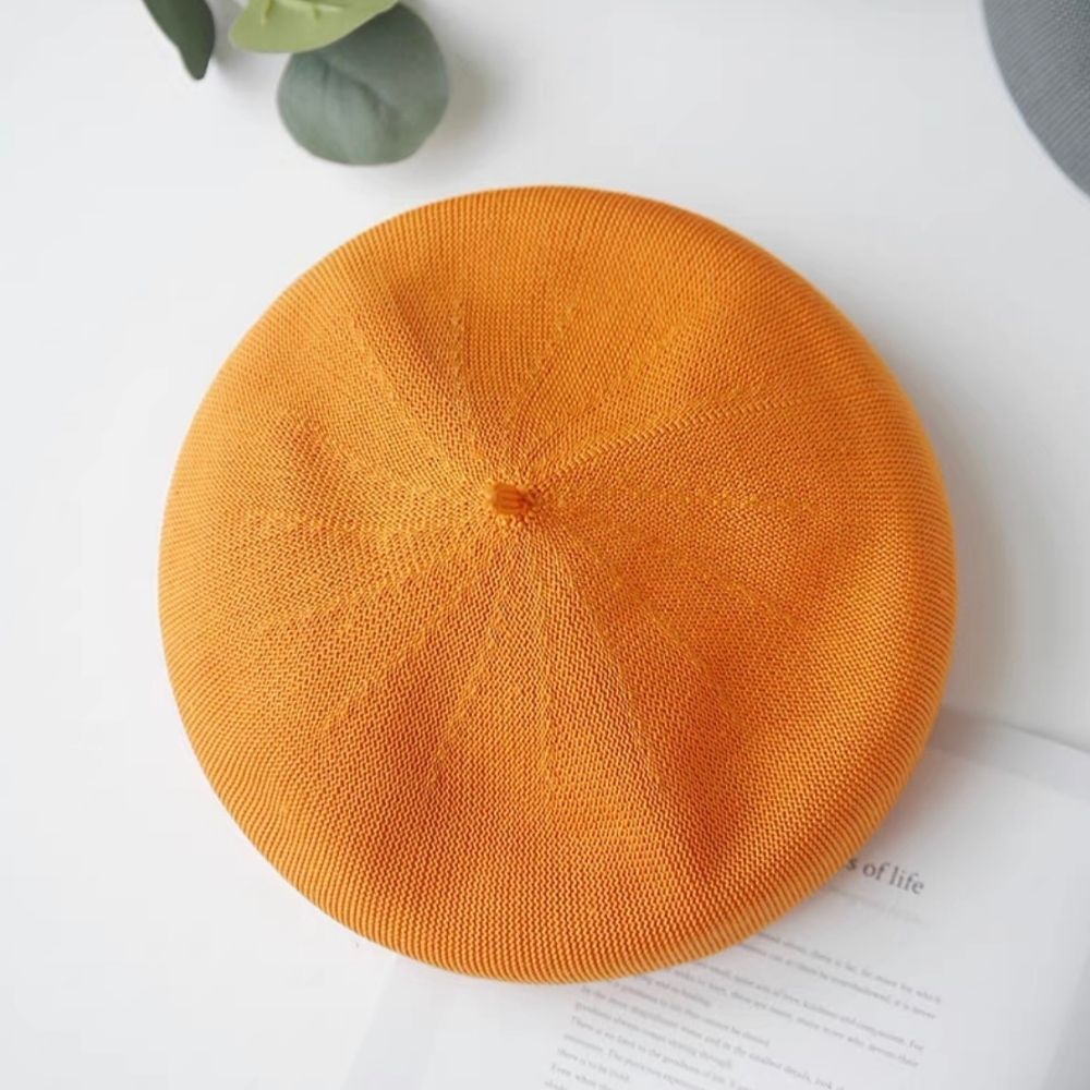 Summer Beret Hat Made with Breathable Material.