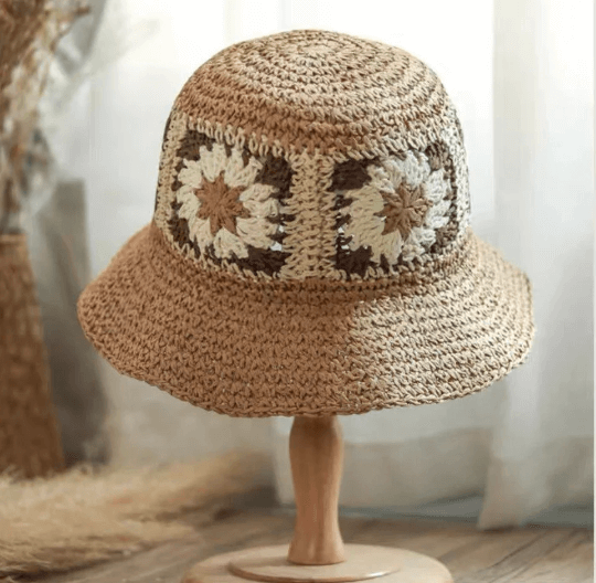 Flower Straw Hat for  Women.