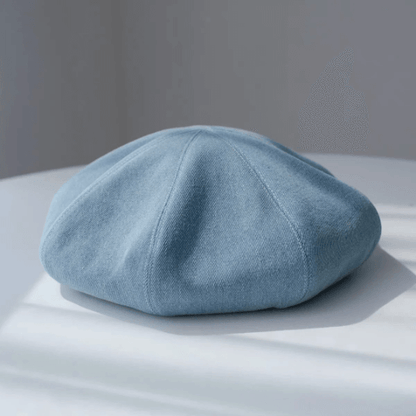 Oversize Denim Beret for Women.