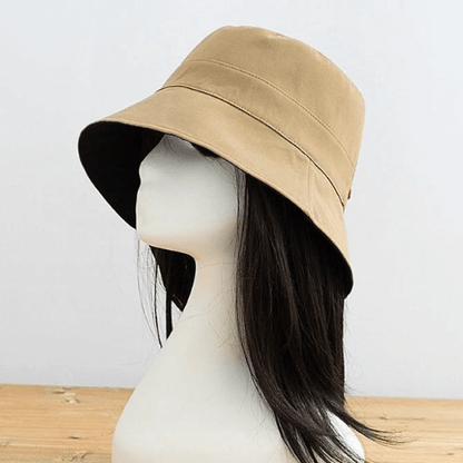Reversible Two Way Pony Tail Bucket Hat.
