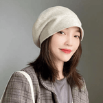 Women Cashmere Wool Beret Hat.