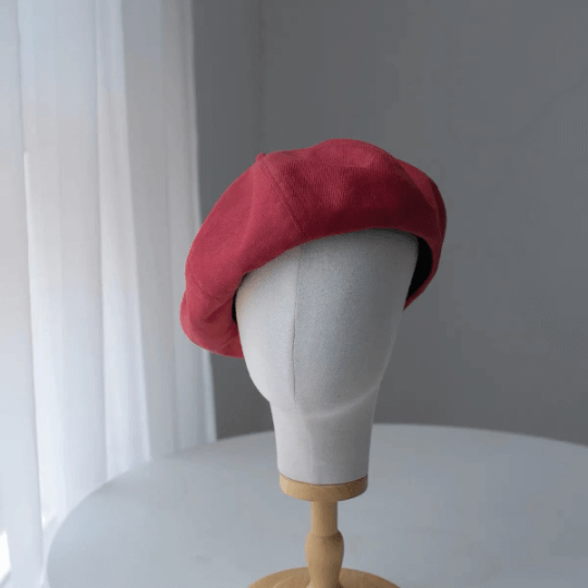 Oversized Spring Summer Unisex Linen Beret.