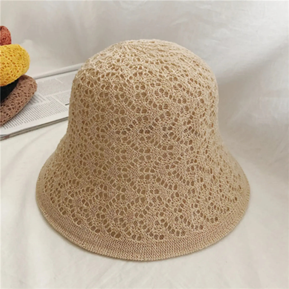 Reversible Linen Foldable Bucket Hat – Mspineapplecrafts display picture 2