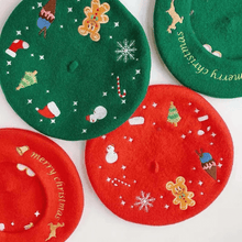 Load image into Gallery viewer, Christmas Berets Hat for Women.