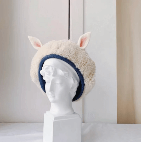 Sheep Beret, Beret Hat for Women and Kid.