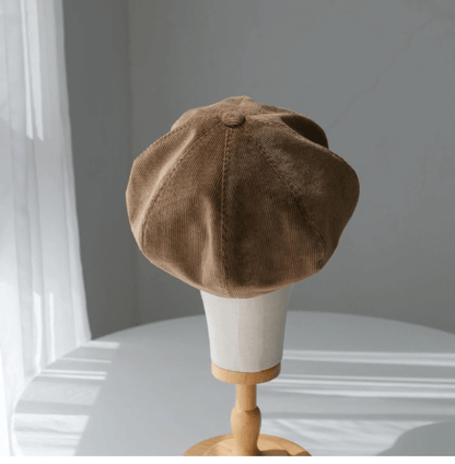 Custom Unisex Corduroy Newsboy Cap.