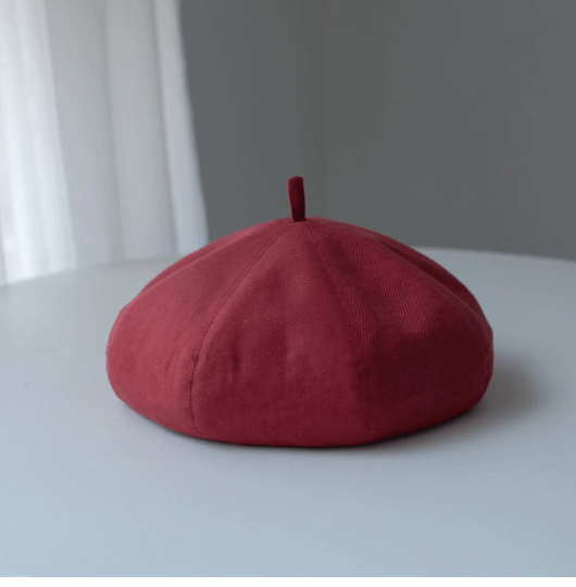 Oversized Spring Summer Unisex Linen Beret.