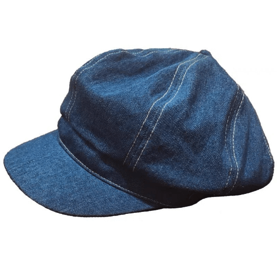 Denim Newsboy Cap for Women.