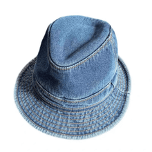 Load image into Gallery viewer, Denim Panama Hat.