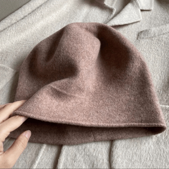 Women Cashmere Wool Beret Hat.