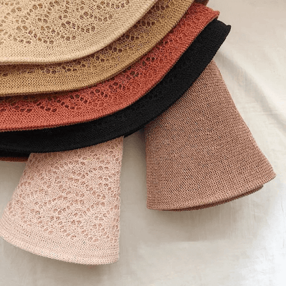 Reversible  Linen Foldable Bucket Hat.