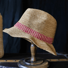 Load image into Gallery viewer, Raffia Straw Panama Hat.