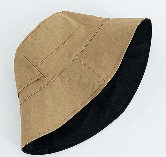 Reversible Two Way Pony Tail Bucket Hat.
