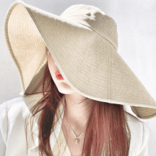Load image into Gallery viewer, Extra Wide Brim Bucket Hat  for Women.