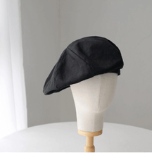 Load image into Gallery viewer, Extra Oversized Spring Summer Beret for Men/Women-- 100% Linen Beret Hat.