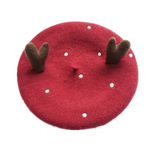 Antler Berets Hat for Women and Kid.