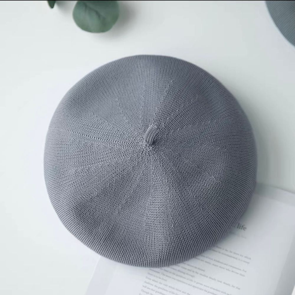 Summer Beret Hat Made with Breathable Material.
