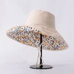 Reversible Wide Brim Bucket Hat.