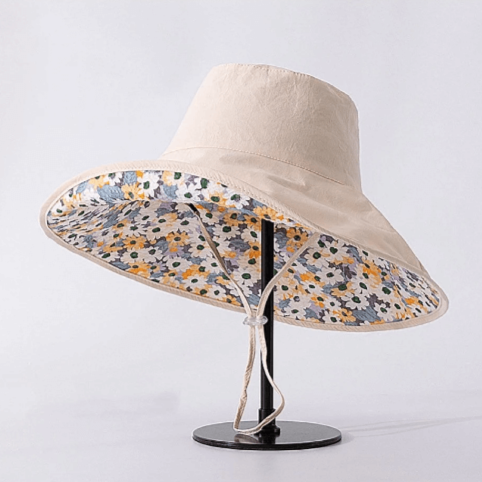 Reversible Wide Brim Bucket Hat.