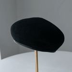 Custom Made 100% Wool Unisex Beret Hat with Leather Band - Mspineapplecrafts