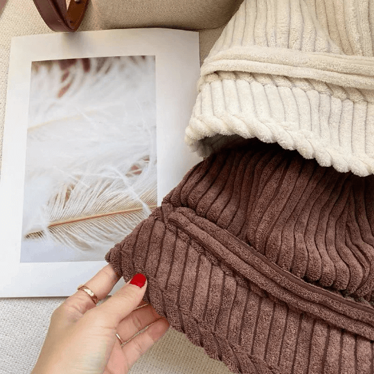 Winter Corduroy Bucket Hat for Women.