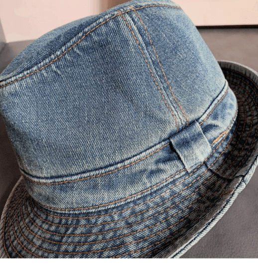 Denim Panama Fedora Hat Mspineapplecrafts