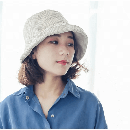 Oversized Fall Winter Bucket Hat.