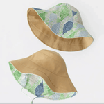 Reversible Wide Brim Summer Bucket Hat for Women.