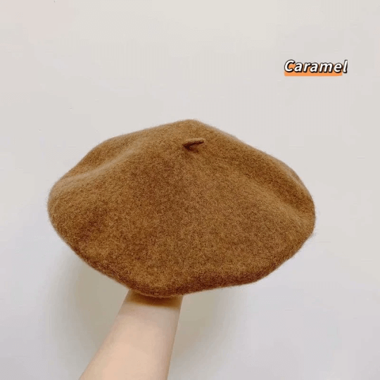 Oversized Beret for Women(Fits for large head), Made with 100% wool.