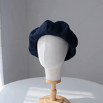 Oversize Denim Beret for Women.