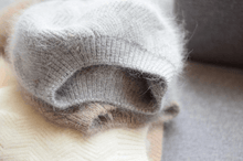 Load image into Gallery viewer, 2 Way Knitted beret hat with Removable Pom Pom