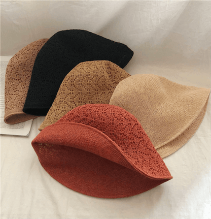 Reversible  Linen Foldable Bucket Hat.