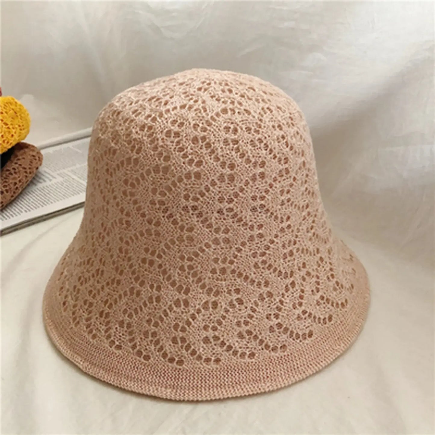 Reversible  Linen Foldable Bucket Hat.