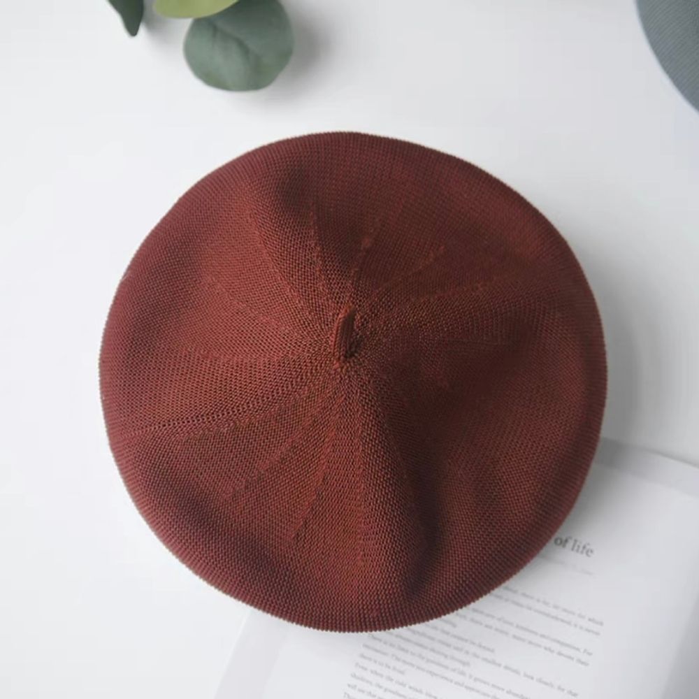 Summer Beret Hat Made with Breathable Material.
