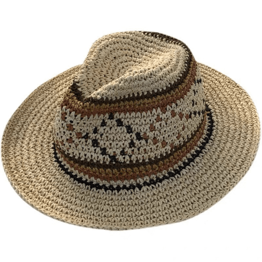Fedora Panama Straw Hat for Women Men.
