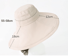 Load image into Gallery viewer, Extra Wide Brim Foldable Bucket Hat.