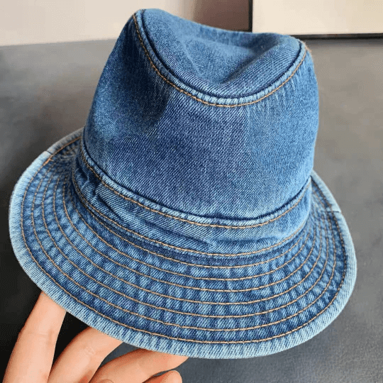 Denim Panama Hat.