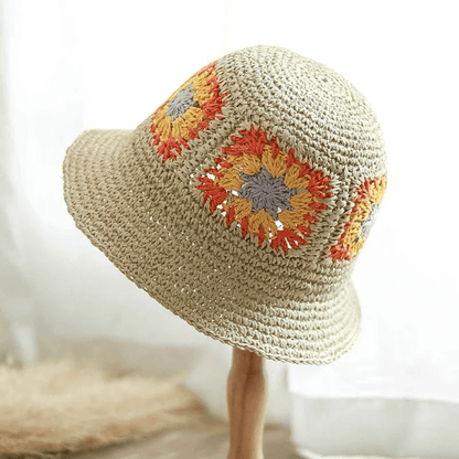 Flower Straw Hat for  Women.