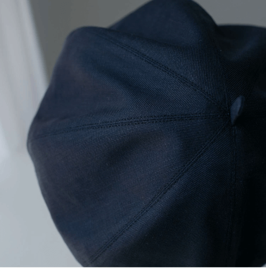 Oversized Spring Summer Unisex Linen Beret.