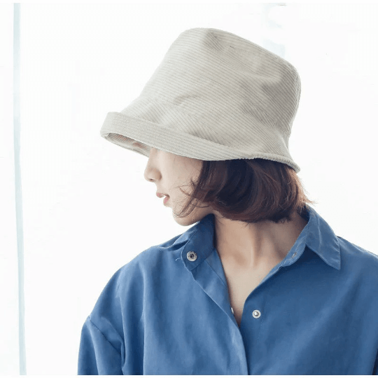 Oversized Fall Winter Bucket Hat.